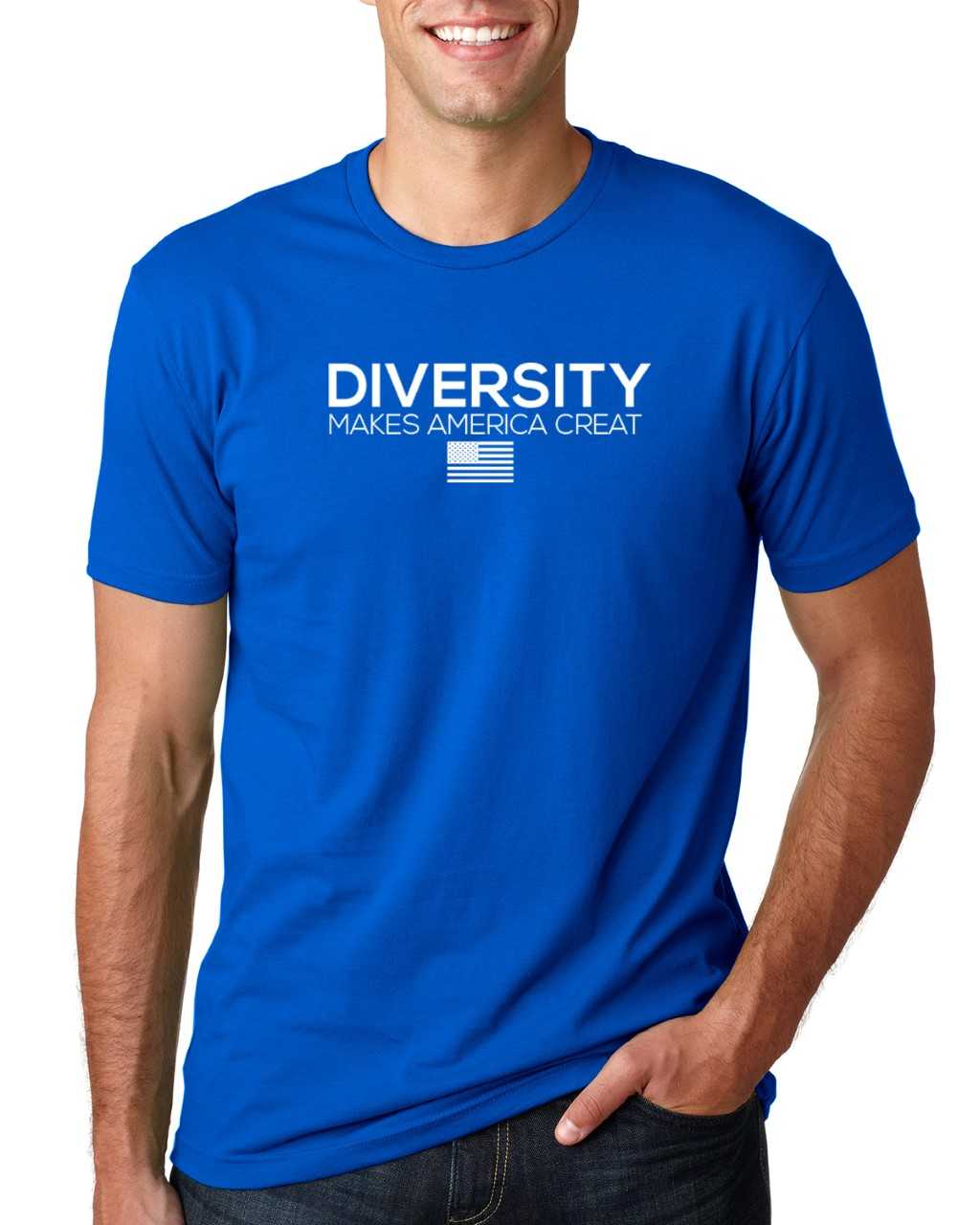 3600 Diversity Makes America Great Adult T-Shirt